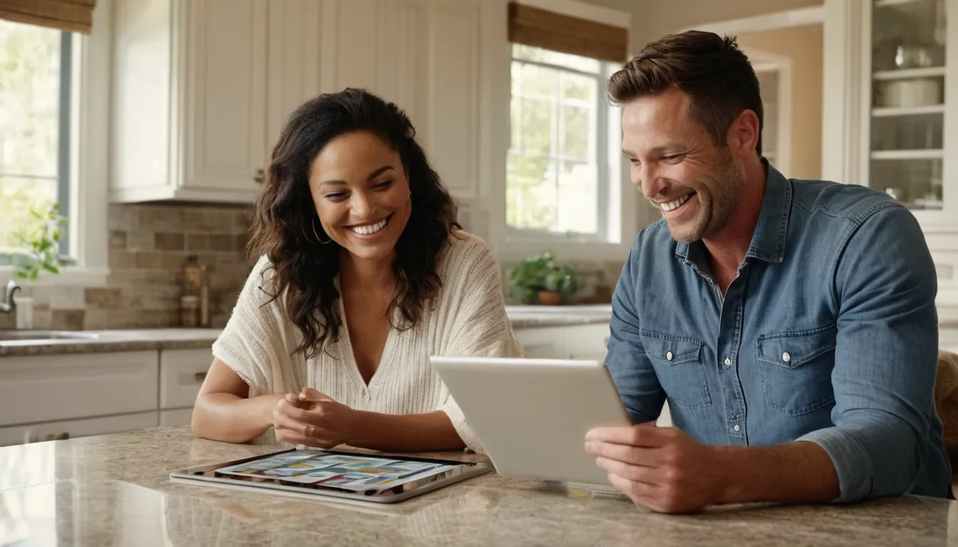A homeowner reviewing remodel options with a local provider